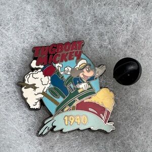 Disney Tugboat Mickey Pin - Red, Blue, Green, Yellow, Cream, Black